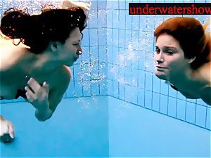 Andrea and Monica underwater gals