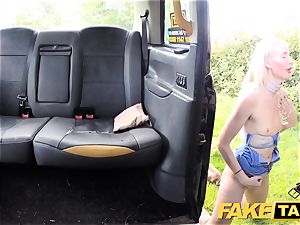 fake taxi Golden bathroom for scorching girl followed rectal fuck-a-thon
